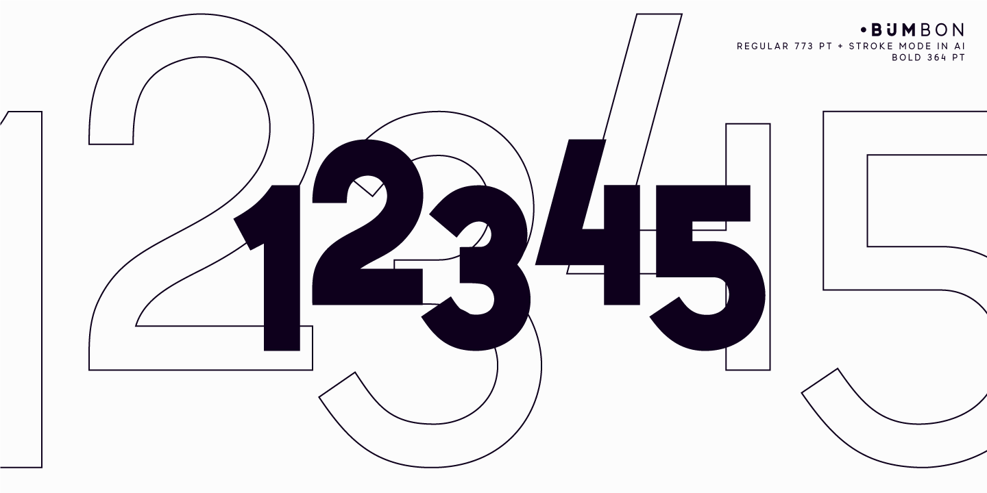 Пример шрифта Bumbon Italic